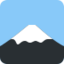 Mount Fuji Emoji (Twitter, TweetDeck)