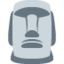 statuie moai Emoji (Twitter, TweetDeck)