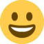 grinsendes Gesicht Emoji (Twitter, TweetDeck)