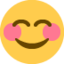 mosolygó arc mosolygó szemmel Emoji (Twitter, TweetDeck)