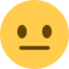 neutrales Gesicht Emoji (Twitter, TweetDeck)