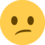 Confused Face Emoji (Twitter, TweetDeck)