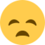 Disappointed Face Emoji (Twitter, TweetDeck)