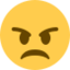 Angry Face Emoji (Twitter, TweetDeck)