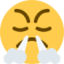 Face With Steam From Nose Emoji (Twitter, TweetDeck)