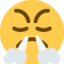 orrából gőzt fújtató arc Emoji (Twitter, TweetDeck)