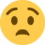 Anguished Face Emoji (Twitter, TweetDeck)