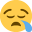 Sleepy Face Emoji (Twitter, TweetDeck)