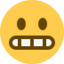 Grimacing Face Emoji (Twitter, TweetDeck)