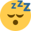 Sleeping Face Emoji (Twitter, TweetDeck)