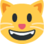 gatto che sorride Emoji (Twitter, TweetDeck)