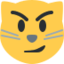 Cat Face With Wry Smile Emoji (Twitter, TweetDeck)