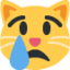 síró macskaarc Emoji (Twitter, TweetDeck)