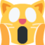 tête de chat fatigué Emoji (Twitter, TweetDeck)