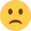 Slightly Frowning Face Emoji (Twitter, TweetDeck)