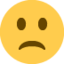 lidt trist ansigt Emoji (Twitter, TweetDeck)