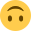 Upside-Down Face Emoji (Twitter, TweetDeck)