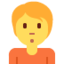 schmollende Person Emoji (Twitter, TweetDeck)