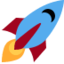 Rocket Emoji (Twitter, TweetDeck)