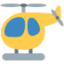 Helicopter Emoji (Twitter, TweetDeck)