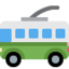 trolleybus Emoji (Twitter, TweetDeck)