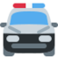 Oncoming Police Car Emoji (Twitter, TweetDeck)