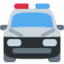 naderende politieauto Emoji (Twitter, TweetDeck)