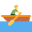 Person Rowing Boat Emoji (Twitter, TweetDeck)