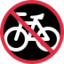 No Bicycles Emoji (Twitter, TweetDeck)
