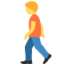 Person Walking Emoji (Twitter, TweetDeck)