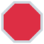 Stop Sign Emoji (Twitter, TweetDeck)