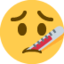 arc lázmérővel Emoji (Twitter, TweetDeck)