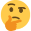 Thinking Face Emoji (Twitter, TweetDeck)