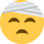 Gesicht mit Kopfverband Emoji (Twitter, TweetDeck)