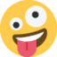 őrült fej Emoji (Twitter, TweetDeck)