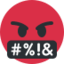 Face With Symbols On Mouth Emoji (Twitter, TweetDeck)