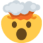 explodierender Kopf Emoji (Twitter, TweetDeck)