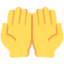 Palms Up Together Emoji (Twitter, TweetDeck)