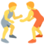 people wrestling Emoji (Twitter, TweetDeck)