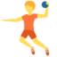 personne jouant au handball Emoji (Twitter, TweetDeck)