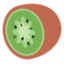 Kiwi Fruit Emoji (Twitter, TweetDeck)
