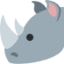 Rhinoceros Emoji (Twitter, TweetDeck)