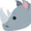 rhinocéros Emoji (Twitter, TweetDeck)