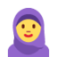 donna con foulard Emoji (Twitter, TweetDeck)