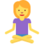 Person In Lotus Position Emoji (Twitter, TweetDeck)
