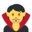 Vampire Emoji (Twitter, TweetDeck)