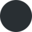 hình tròn màu đen Emoji (Twitter, TweetDeck)